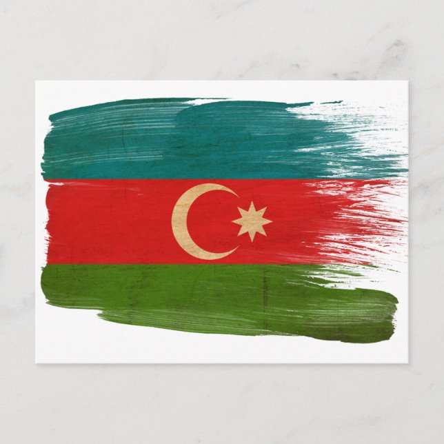 Postales de la bandera de Azerbaiyán (Anverso)