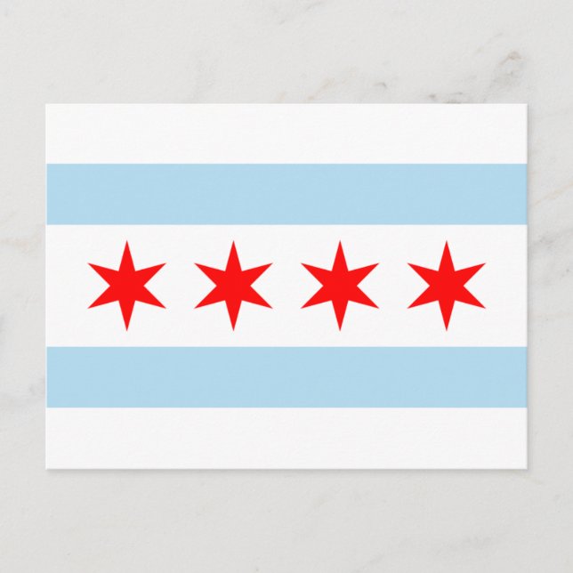 Postales de la bandera de Chicago (Anverso)