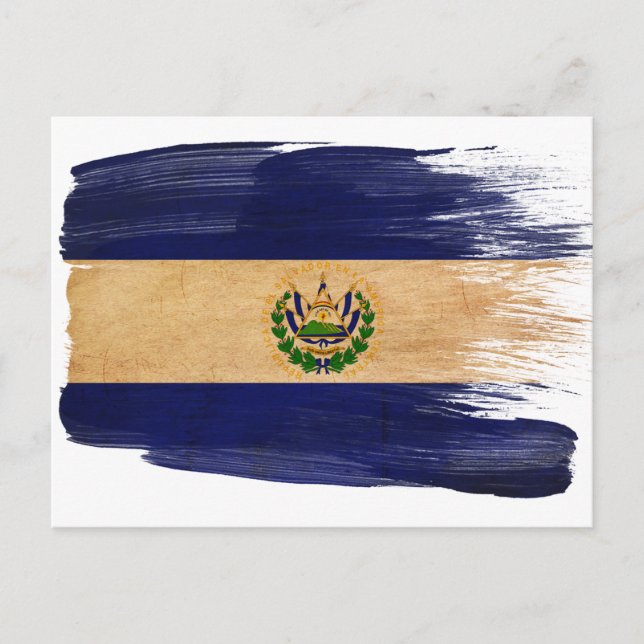 Postales de la bandera de El Salvador (Anverso)