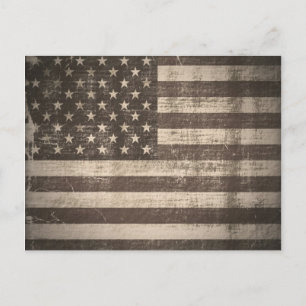 Postales de la bandera de Estados Unidos vintage