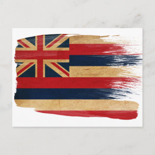 Postales de la bandera de Hawái