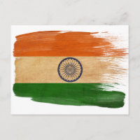 Postales de la bandera de la India