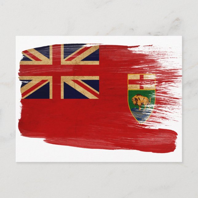 Postales de la bandera de Manitoba (Anverso)