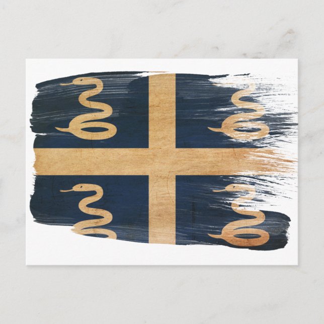 Postales de la bandera de Martinica (Anverso)