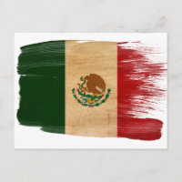 Postales de la bandera de México