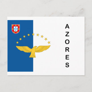 Postales de la bandera de Portugal de las islas de