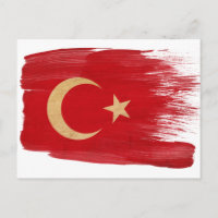 Postales de la bandera de Turquía