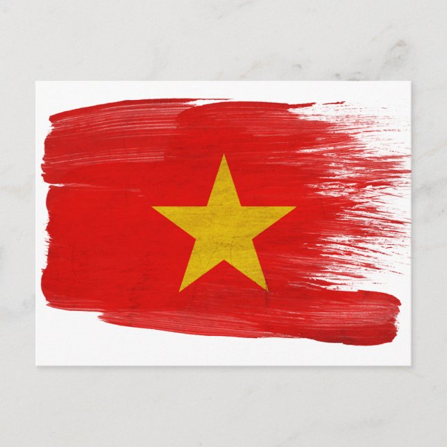 Postales de la bandera de Vietnam (Anverso)