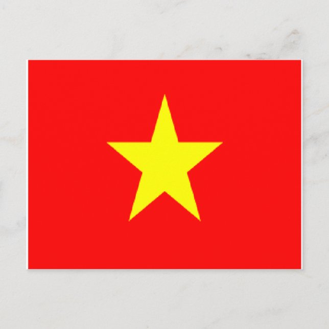 Postales de la bandera de Vietnam (Anverso)