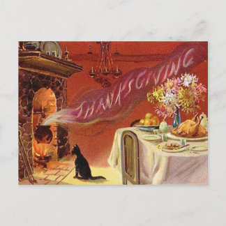 Postales de la cena de Acción de Gracias Vintage