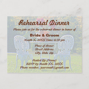 Postales de la cena del Boda Meadow of Love