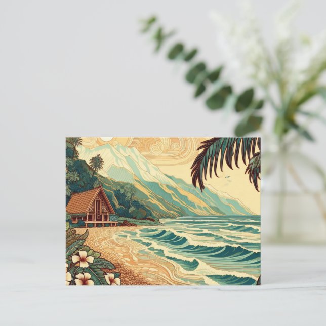 Postales de la Cultura de la Isla 06 (Anverso de pie)