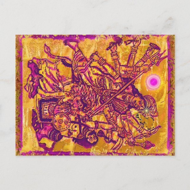 Postales de la diosa Durga (Anverso)