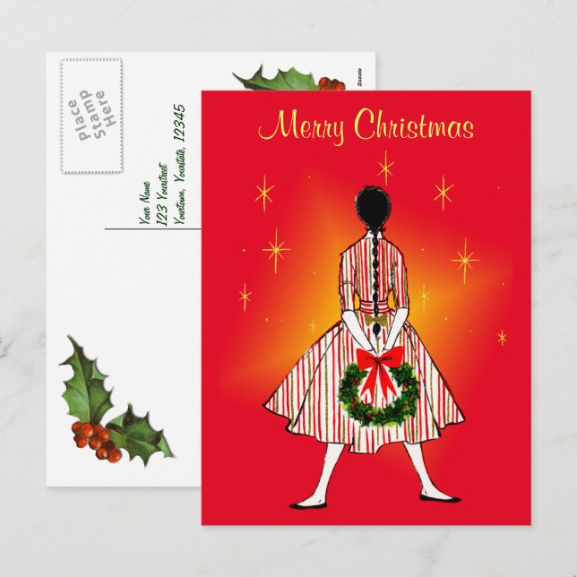 Postales de la época de Navidades de los años 50 C (Anverso / Reverso)