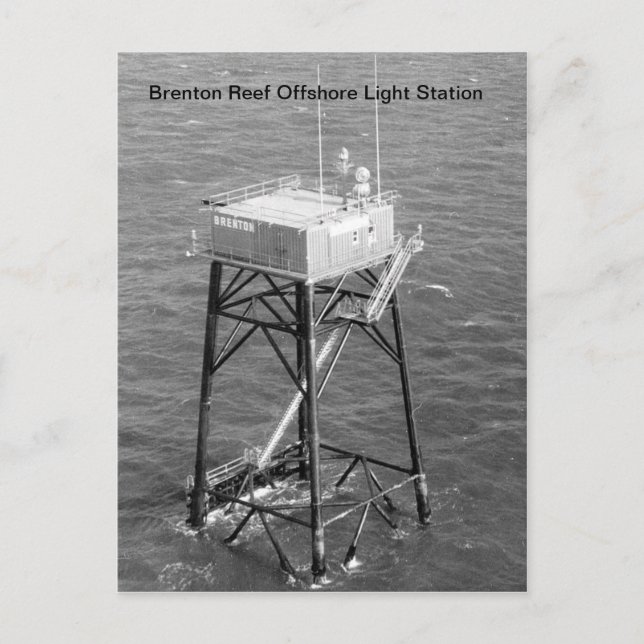 Postales de la estación de luz de Brenton Reef Off (Anverso)