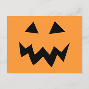 Postales de la fiesta de Halloween   cara de calab