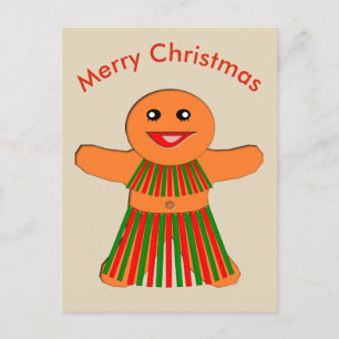 Postales de la Fiesta Gingerbread Mujer navidad