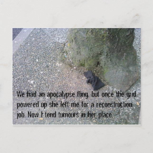 Postales de la historia de amor post-apocalipsis # (Anverso)