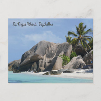 Postales de la isla de la Digue en Seychelles