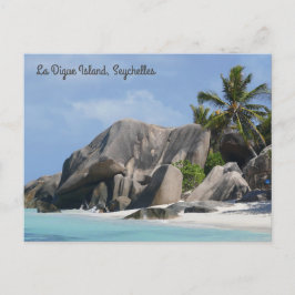 Postales de la isla de la Digue en Seychelles