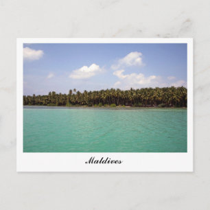 Postales de la isla de Maldivas