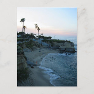 Postales de La Jolla Beach Sunset Personalizado Ca
