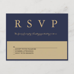 Postales de la Marina y del Rsvp de boda moderna d