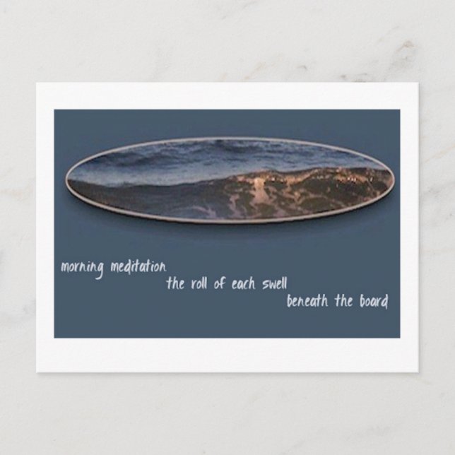 Postales de la meditación matutina de Haiku (Anverso)