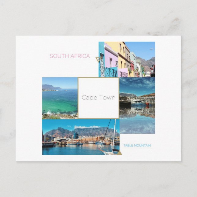 Postales de la Mesa de la Ciudad del Cabo de Sudáf (Anverso)