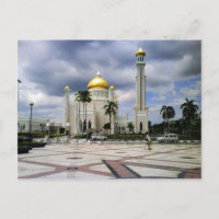 Postales de la mezquita Omar Ali Saifuddin en Brun