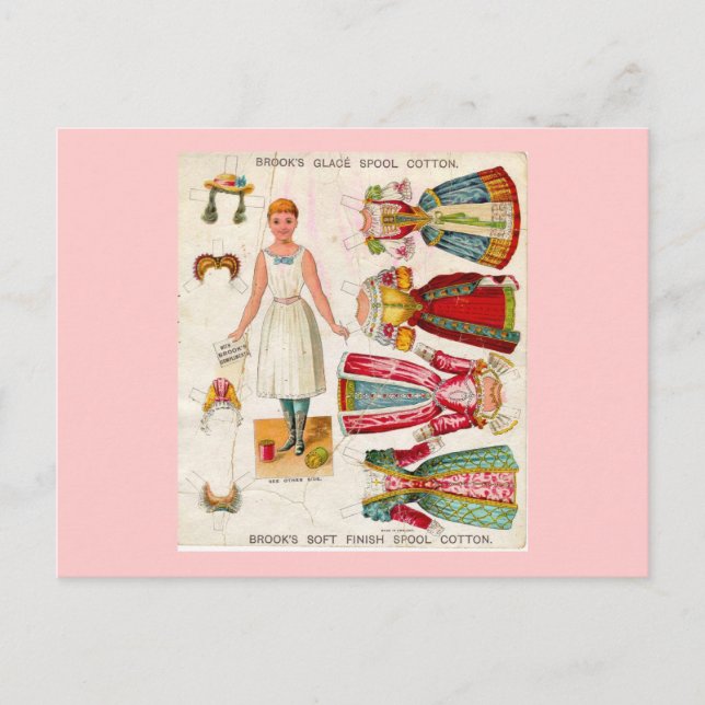 Postales de la muñeca de papel (Anverso)