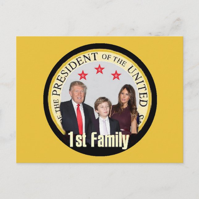 Postales de la primera familia TRUMP (Anverso)