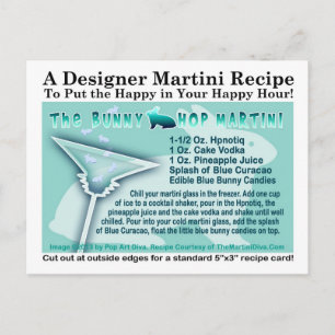 Postales de la receta de Easter Bunny Hop Martini