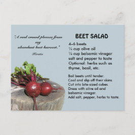 Postales de la receta de ensalada de remolacha