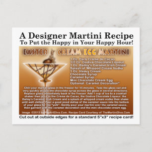 Postales de la receta de Martini Crema de Pascua