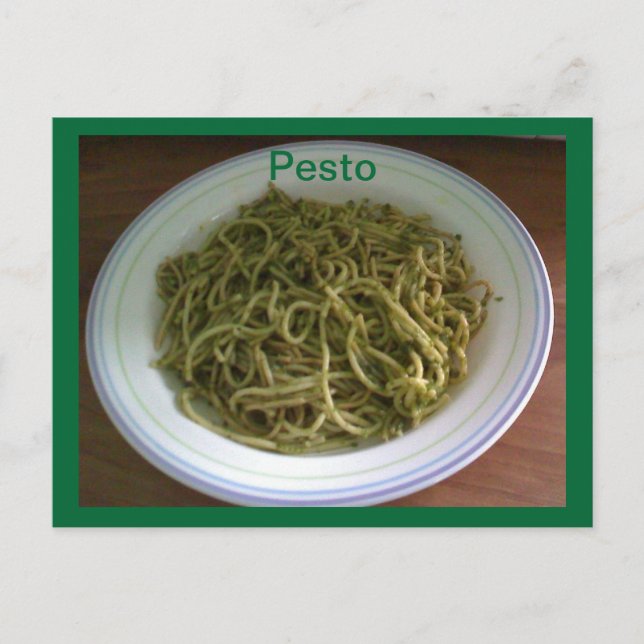 Postales de la receta de Pesto (Anverso)