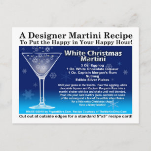 Postales de la receta Martini para Navidades blanc
