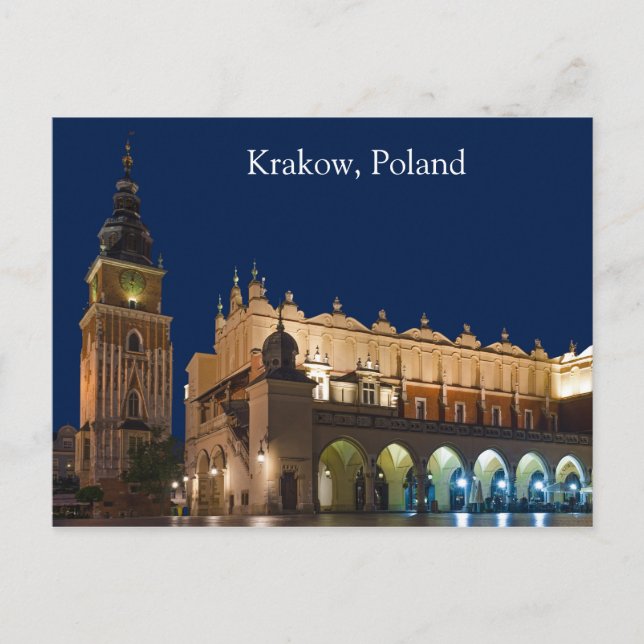 Postales de la sala de vestir de Cracovia en Polon (Anverso)