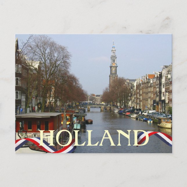 Postales de la Torre Holanda de la Iglesia de Amst (Anverso)