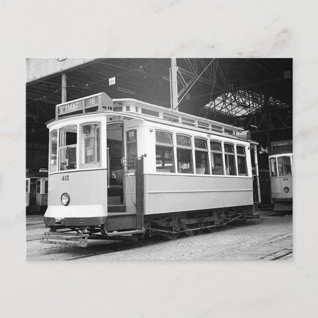 Postales de la Tranvía de Lisboa Portugal 1969 (Anverso)