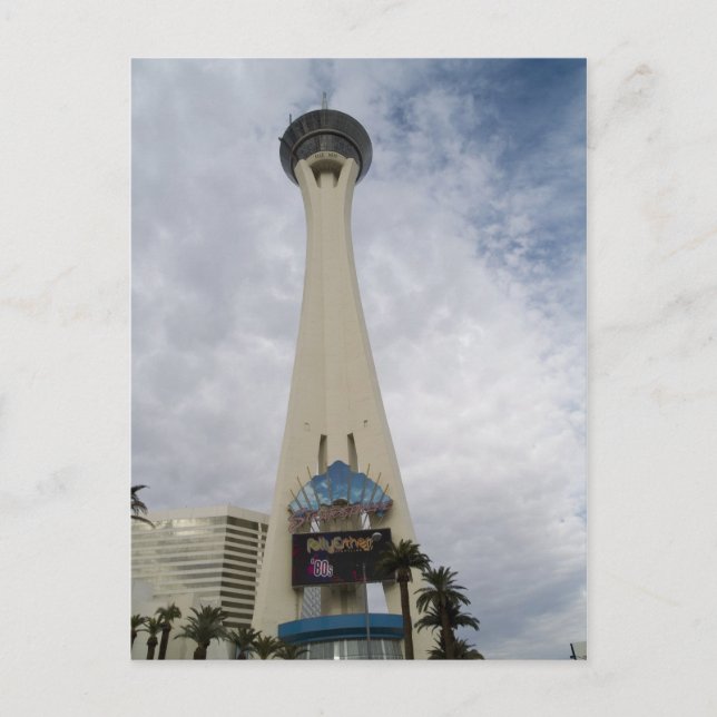 Postales de la tratósfera Las Vegas y las nubes (Anverso)