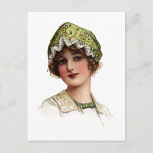 Postales de Lady Bead and Lace Bonnet