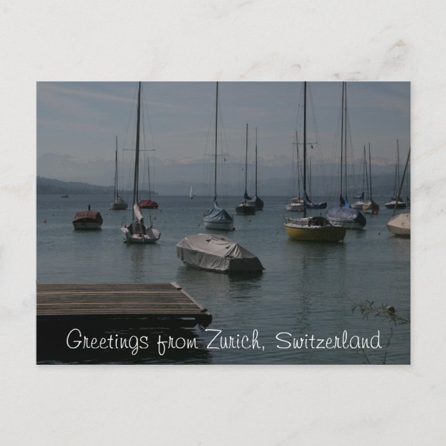 Postales de Lake Boats Zurich (Anverso)