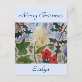 Postales de las flores de invierno y los Navidades
