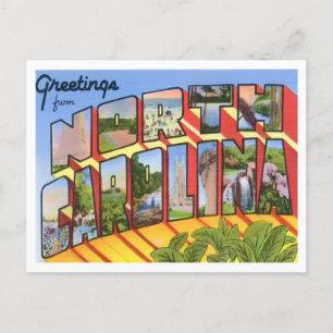 Postales de las grandes letras de Carolina del Nor