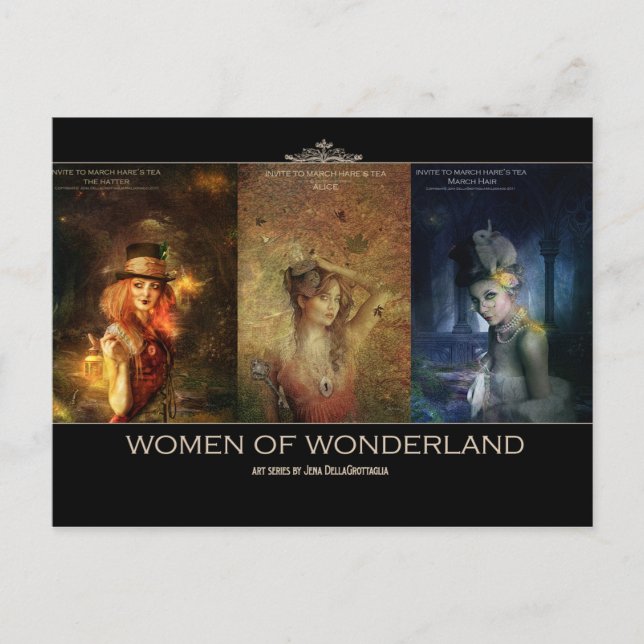 Postales de las mujeres de Wonderland (Anverso)