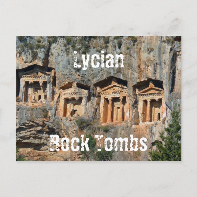 Postales de las tumbas de rock de Lycian (Anverso)