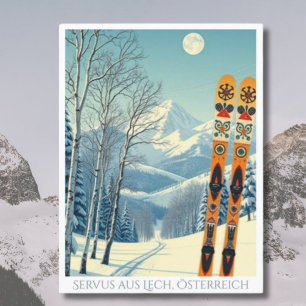 Postales de las vacaciones de esquí de Lech Austri