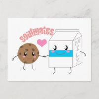 Postales de leche y galletas