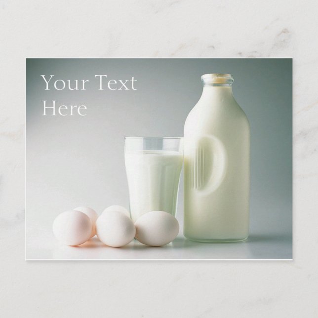 Postales de leche y huevos (Anverso)